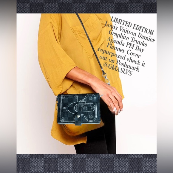 Louis Vuitton Handbags - LIMITED EDITION Louis Vuitton Damier Graphite Trunks Agenda has been repurposed